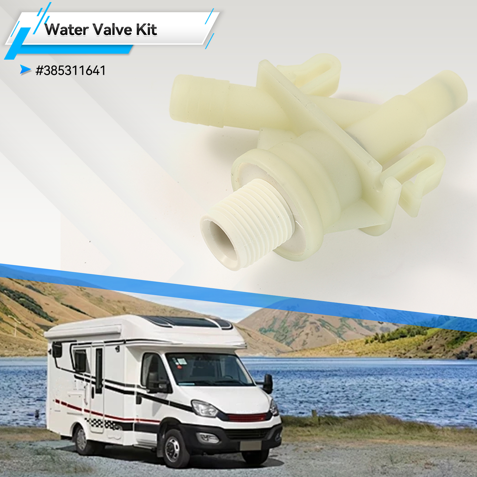 Plastic RV Camper Water Valve  - Toilet Fill Valve recension och pris