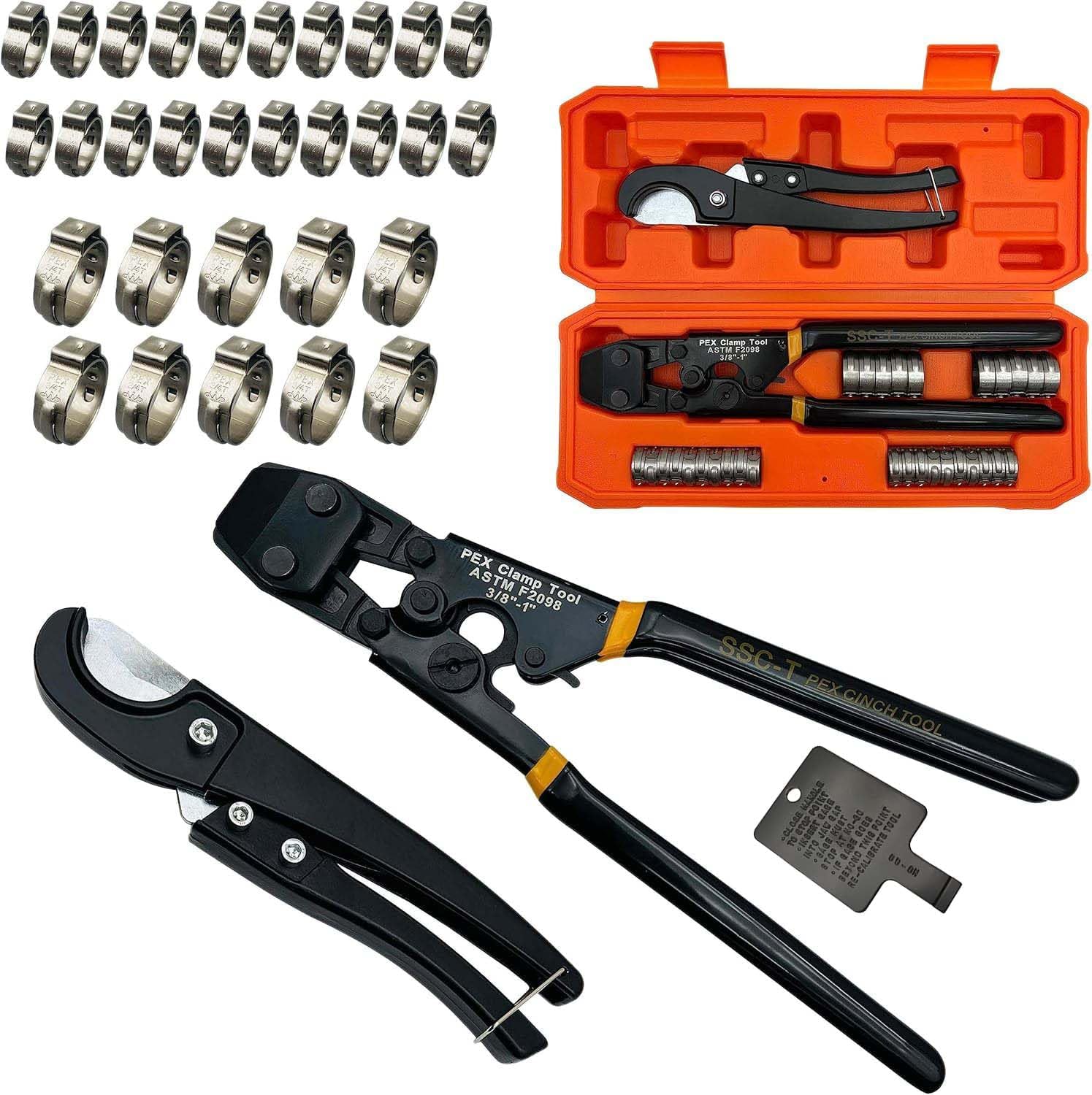 PEX Pipe Clamp Crimping Tool w - Pipe Cutter Ratchet recension och pris