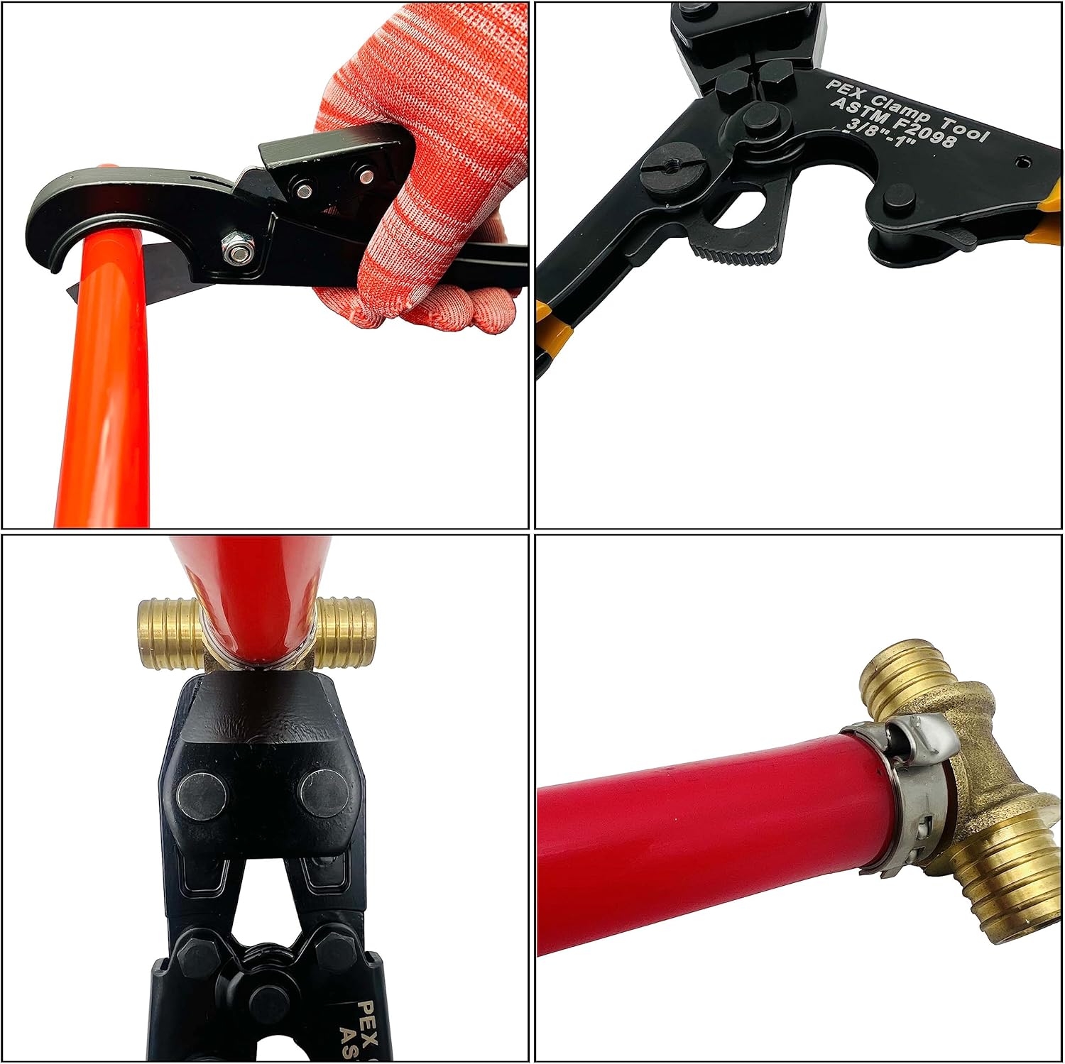 PEX Pipe Clamp Crimping Tool w - Pipe Cutter Ratchet recension och pris