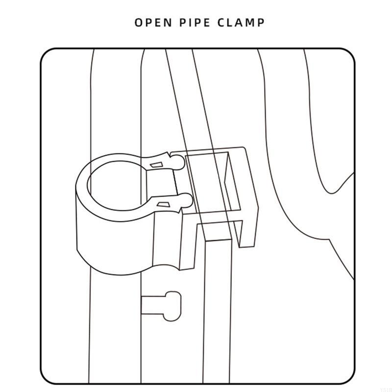 Y51B Airline Tube Holders Clam - Plastic Pipe Clip recension och pris