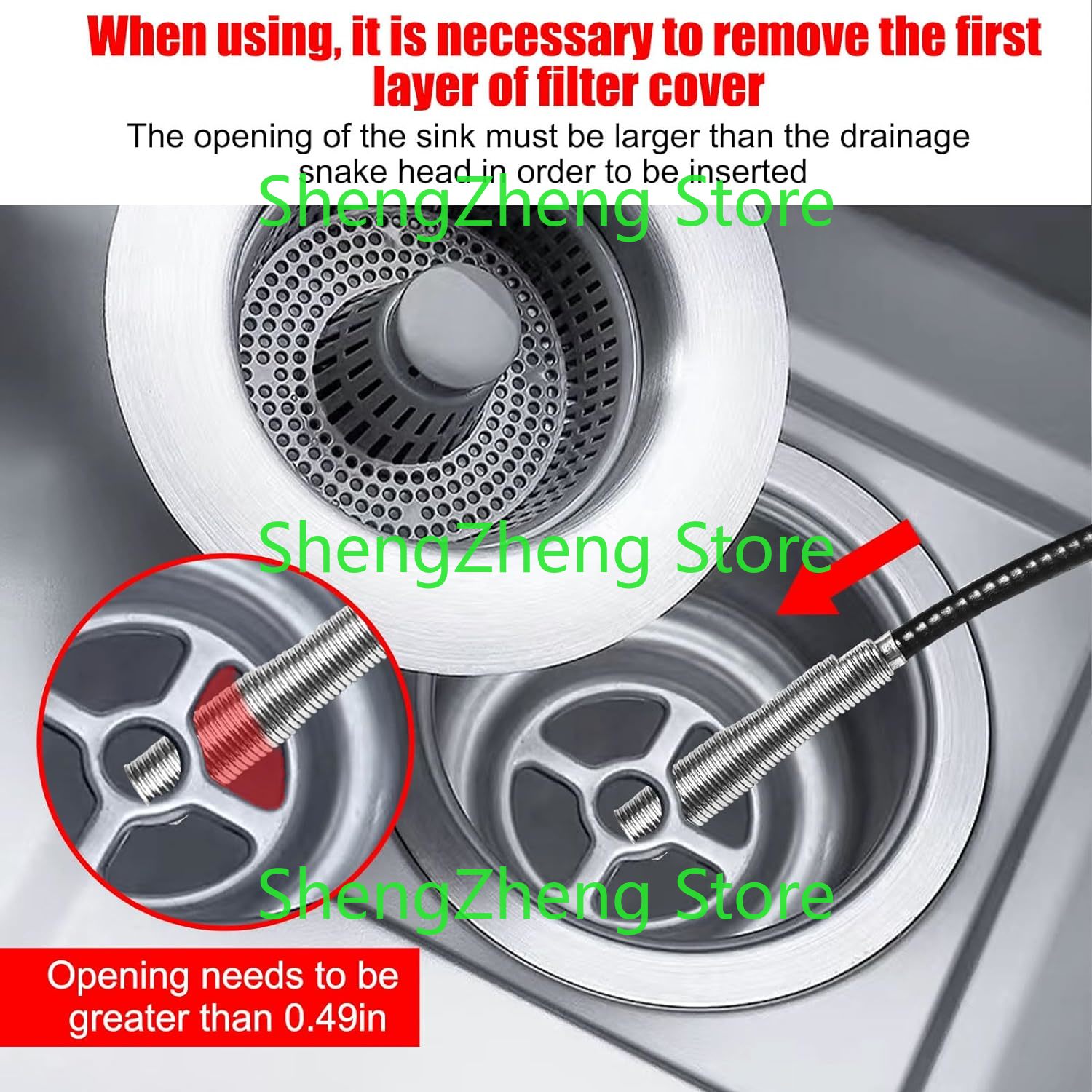 1Pcs Drain Snake Hair Drain Cl - Drain Snake Flexible recension och pris