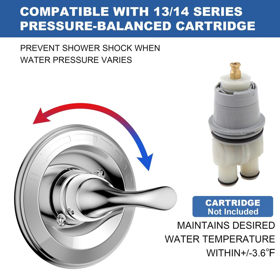 for D Faucet 13 Series SingleF - Shower Valve Cartridge recension och pris