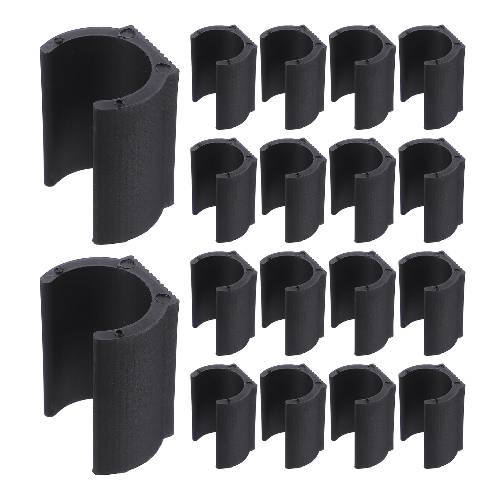 20Pcs Chair Pipe Clamp Black P - Plastic Pipe Clip recension och pris